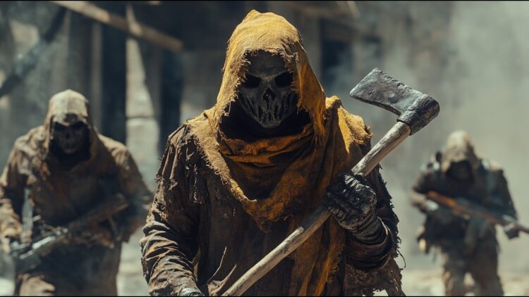 “Latest action film: Mercenaries on secret mission slaughtered by savage zombie mobs”